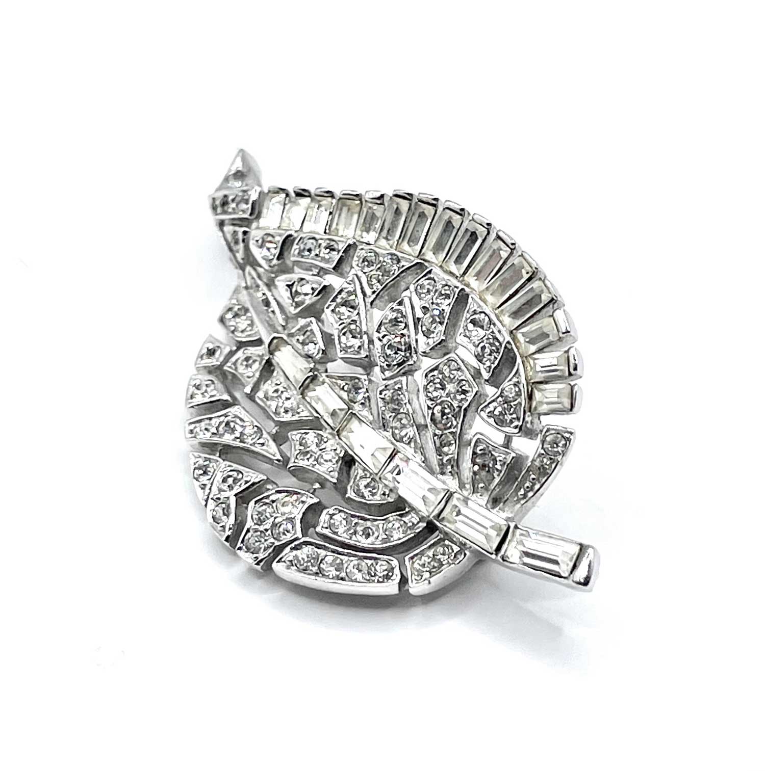 Marcel Boucher sterling rhinestone brooch