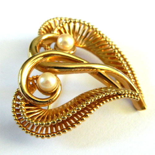 Marcel Boucher Pearl Brooch