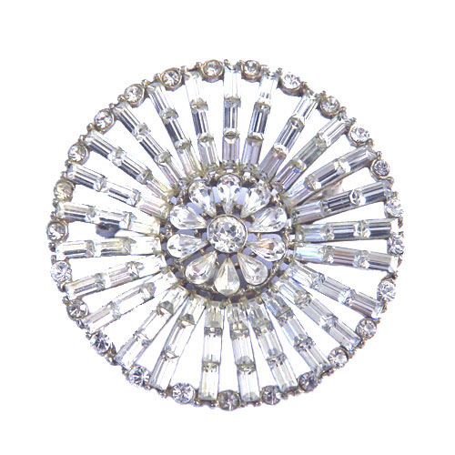 1950's rhinestone brooch