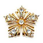 Bogoff rhinestone brooch