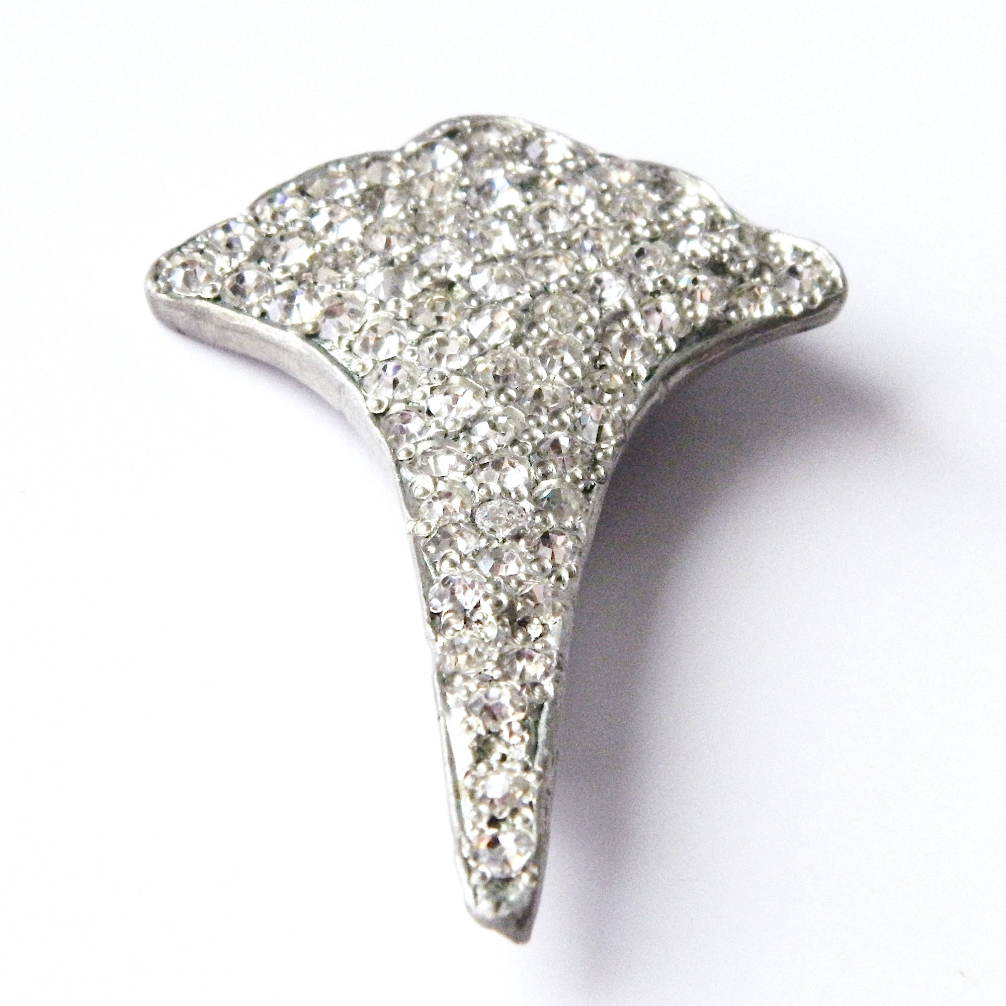 1930s art deco rhinestone brooch