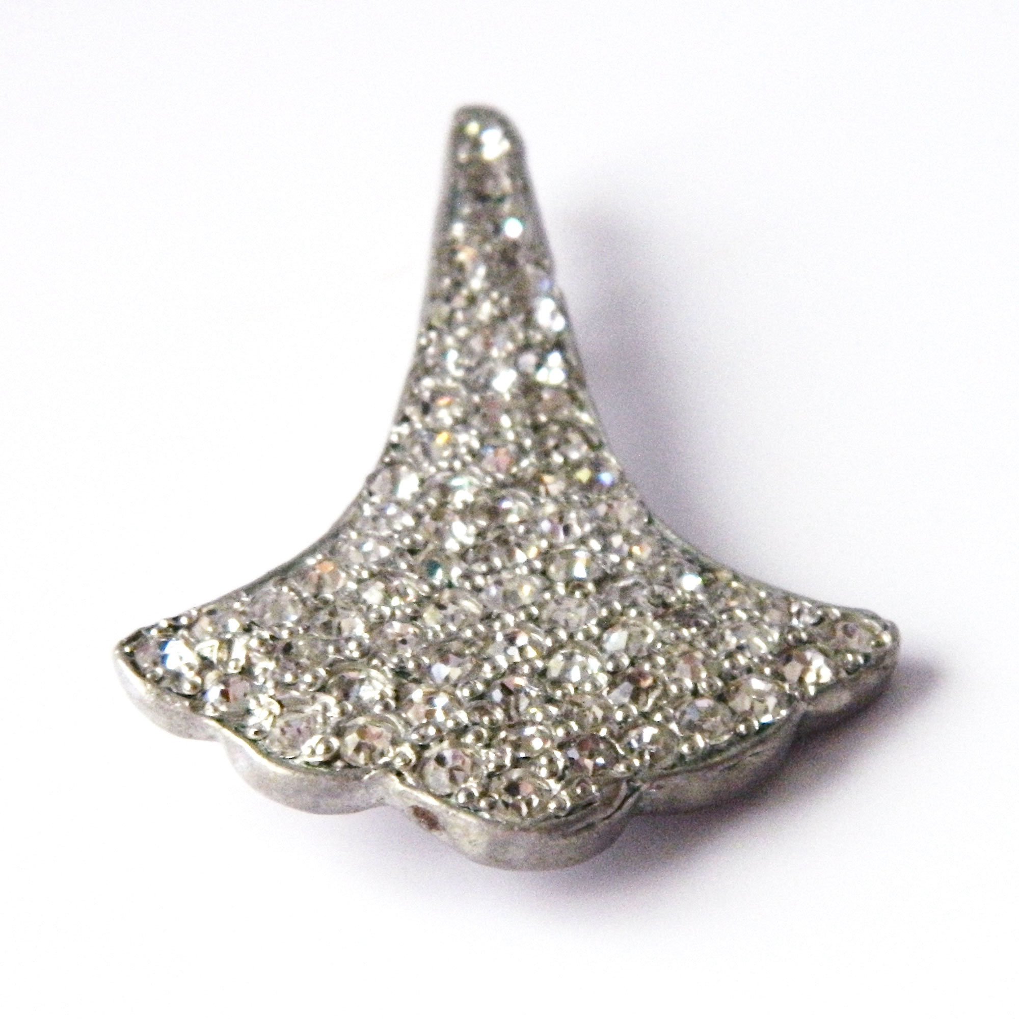 1930s rhinestone pave brooch