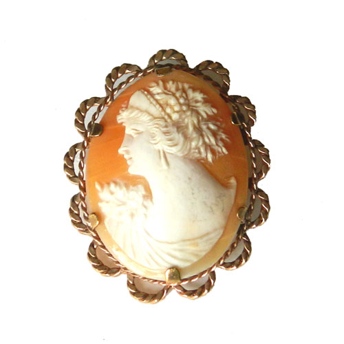 antique cameo brooch