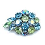 1950s rhinestone brooch