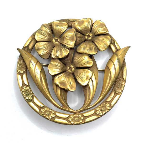 1930s floral brooch