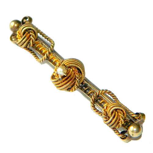 Victorian gold filled bar pin