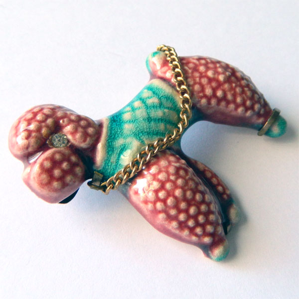 French poodle brooch