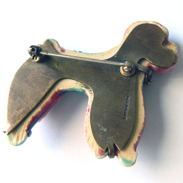 French poodle brooch