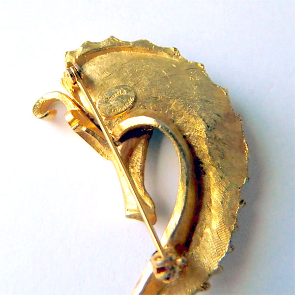 Hattie Carnegie seahorse brooch