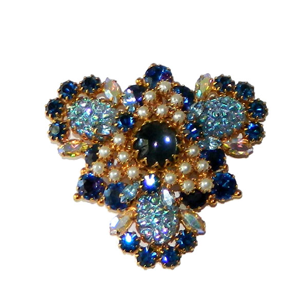 1950s Robért rhinestone brooch