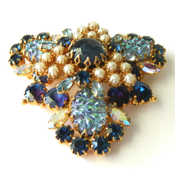 1950s Robért rhinestone brooch