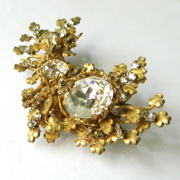 1950's Miriam Haskell rhinestone brooch