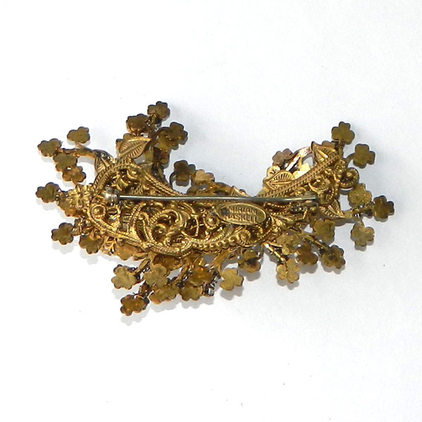 1950's Miriam Haskell rhinestone brooch