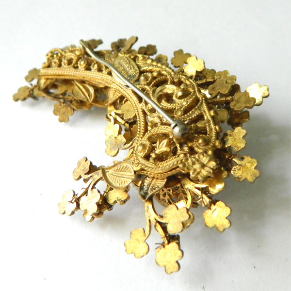 1950's Miriam Haskell rhinestone brooch