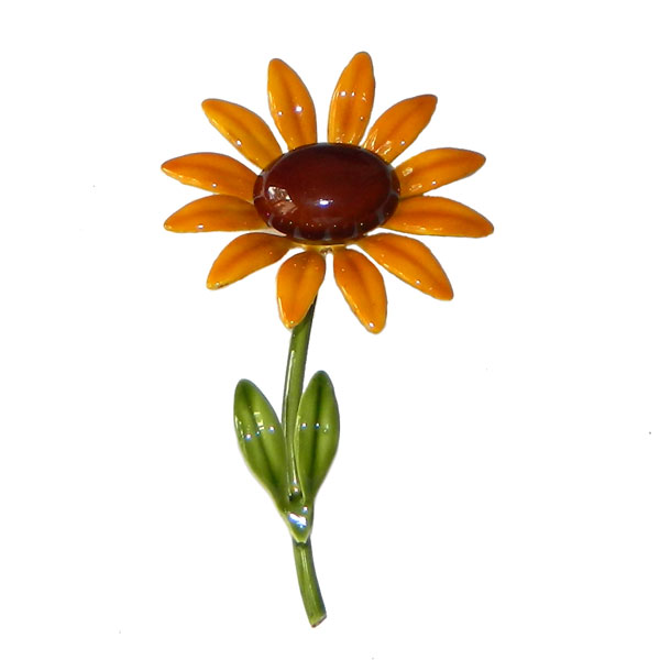 1970's flower power brooch