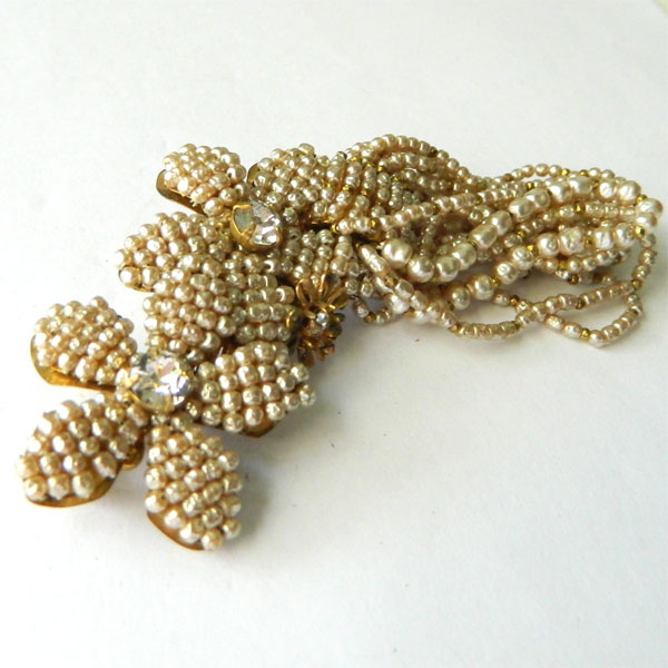 Miriam Haskell pearl brooch