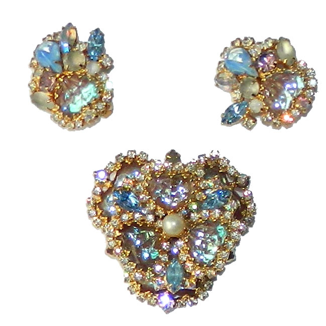 Hobé rhinestone brooch