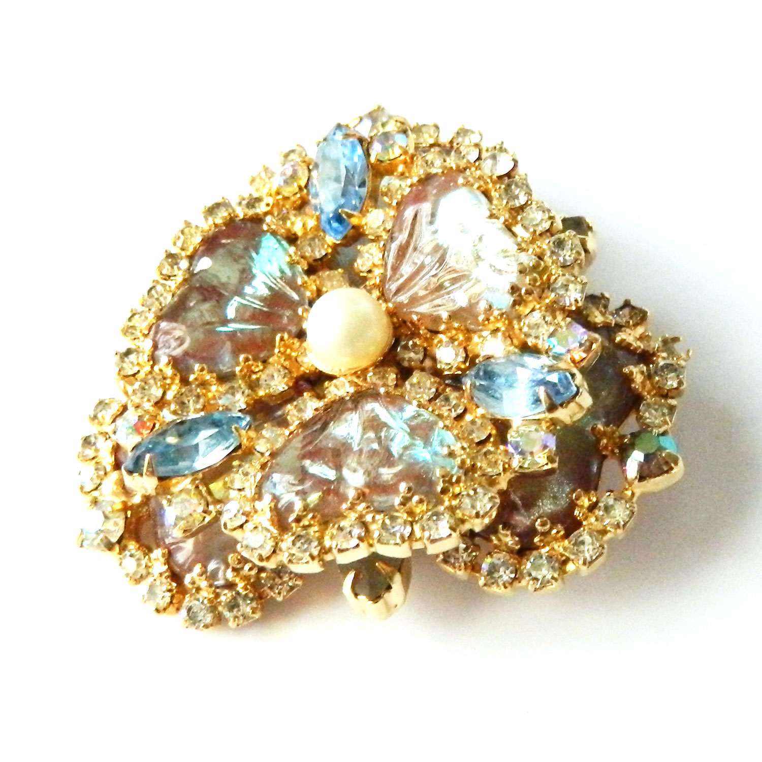 Hobé rhinestone brooch