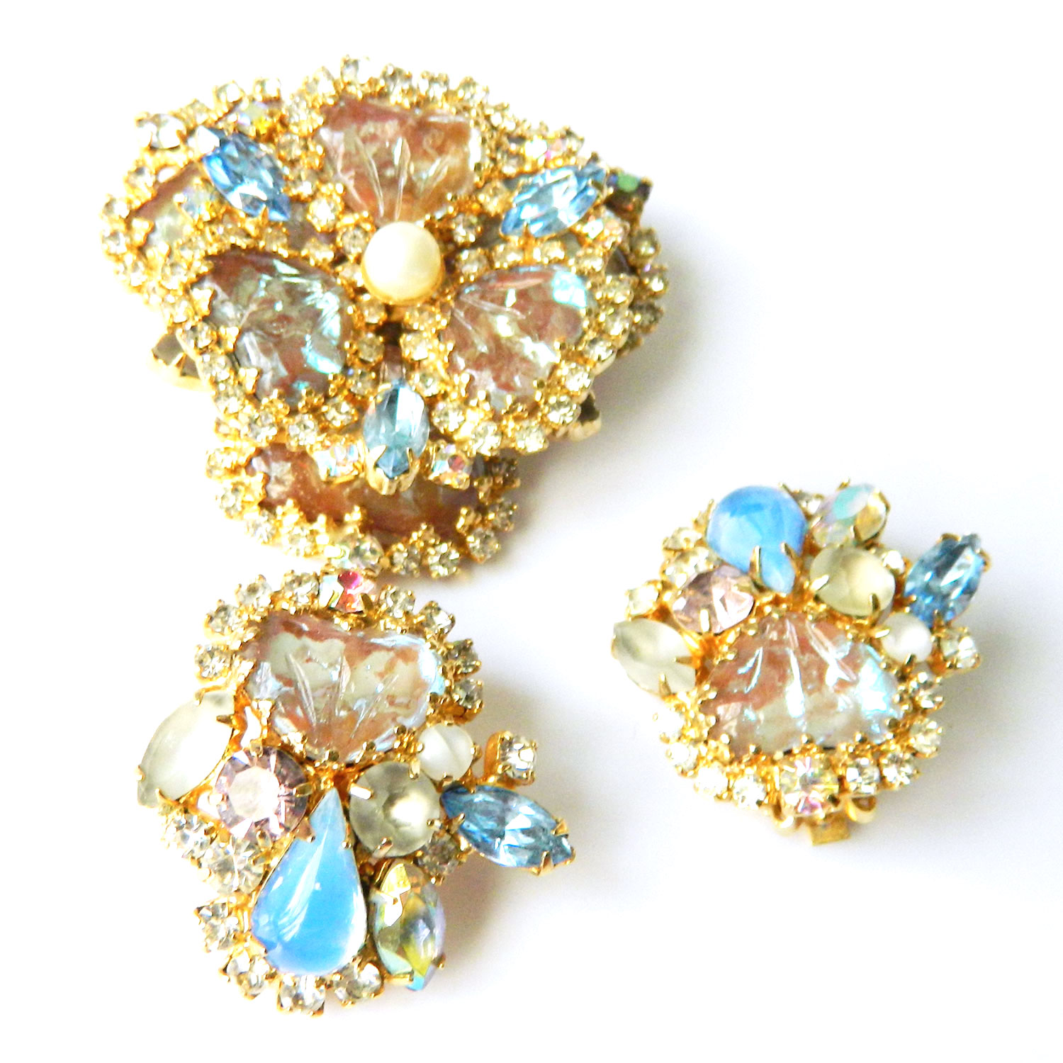 Hobé rhinestone brooch