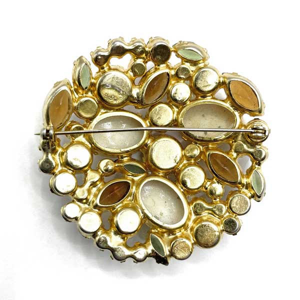 1960s Juliana rhinestone brooch and earring set