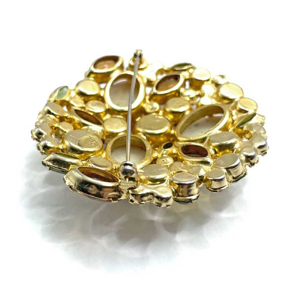 1960s Juliana rhinestone brooch and earring set