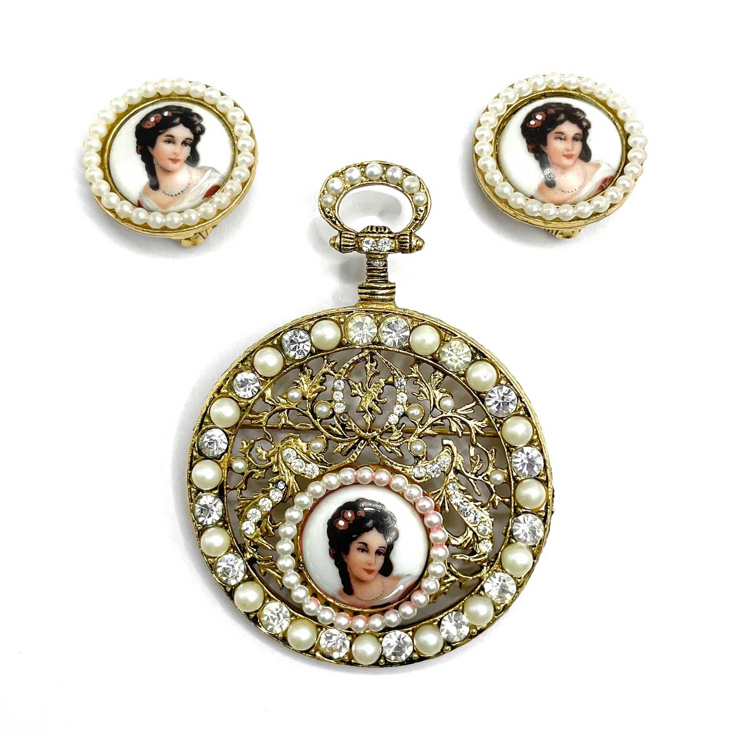 B Steinberg Kaslo brooch set