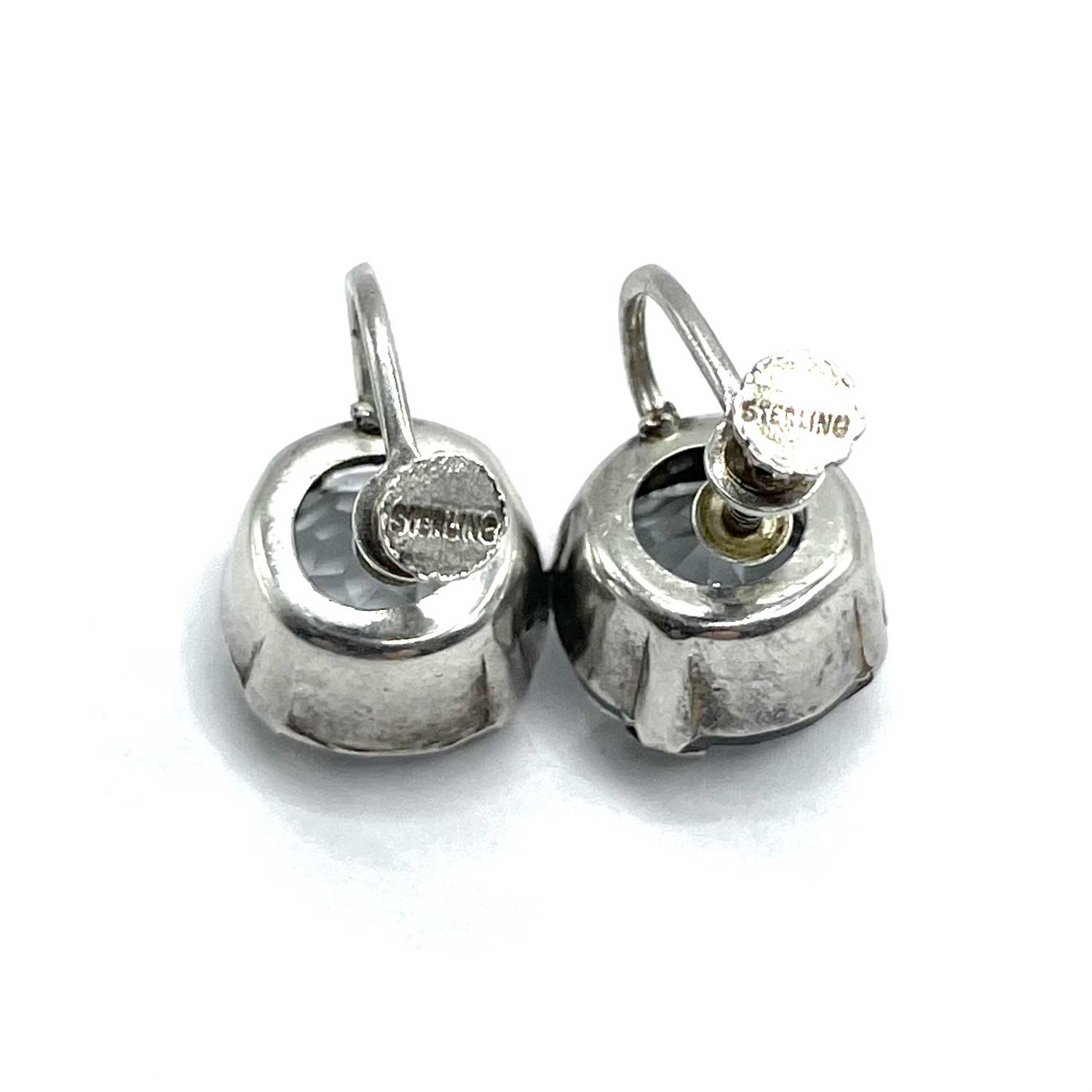 Sterling silver brooch and earring set