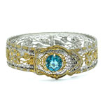 JJ White Art Deco bangle bracelet