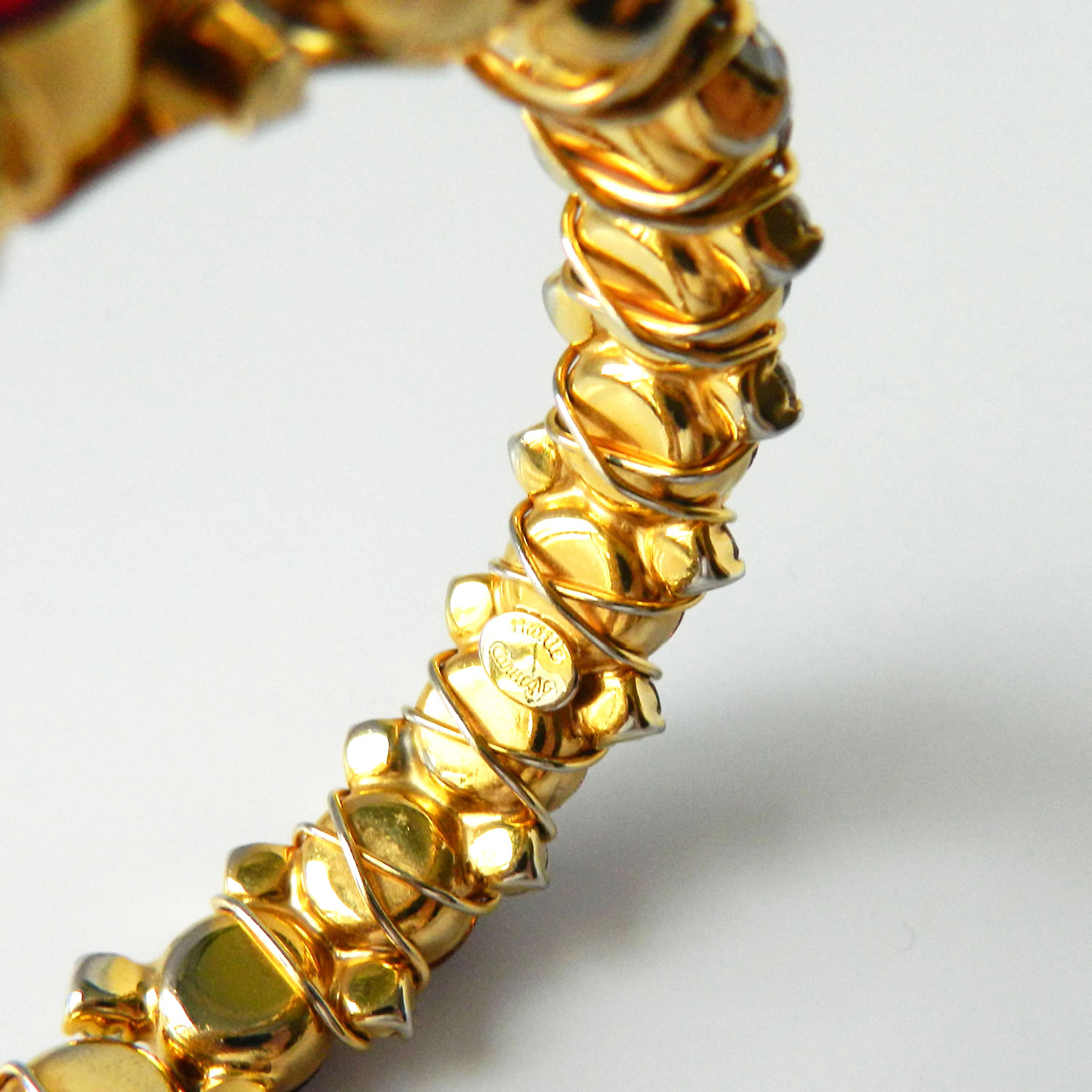 Goldette slide charm bracelet