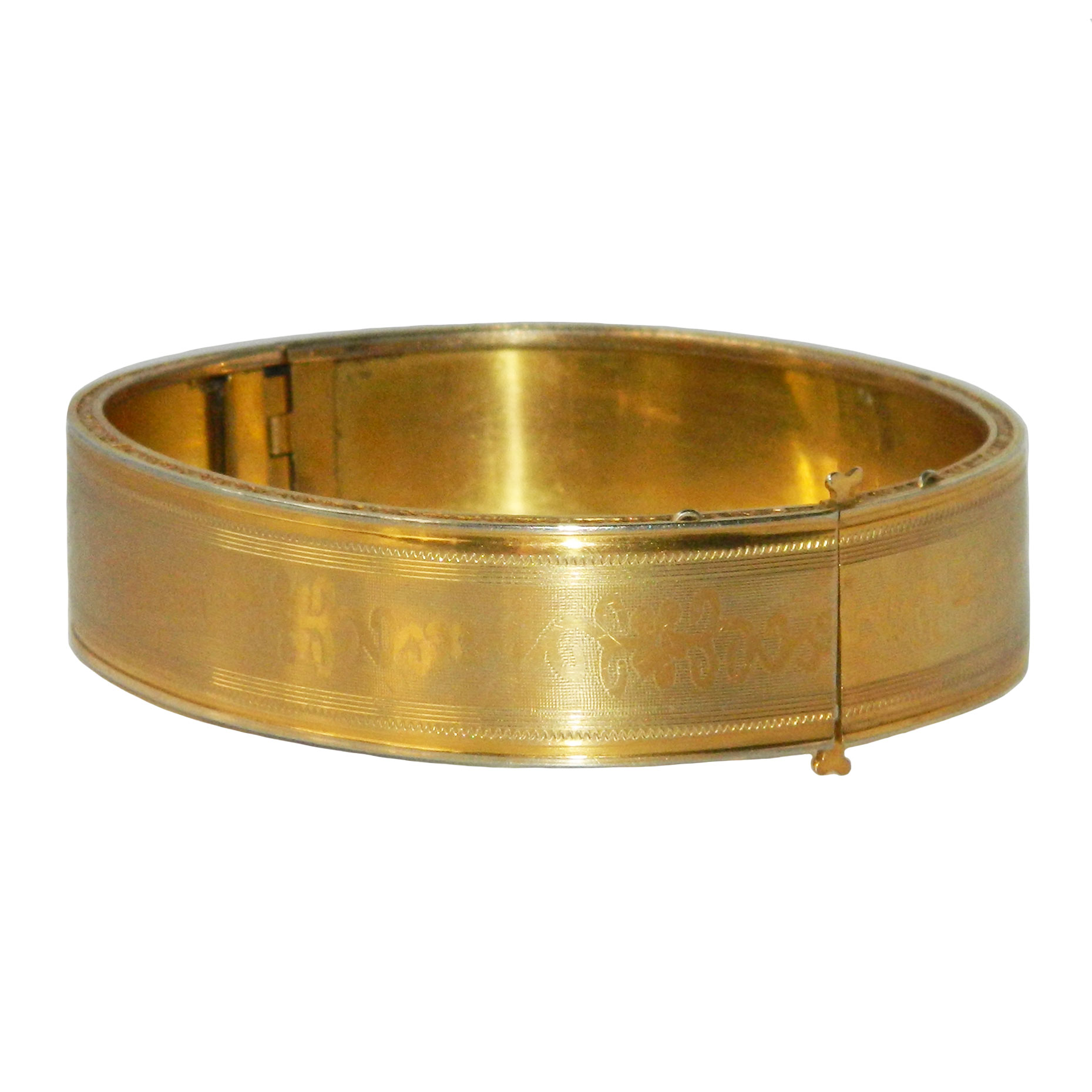 Antique gold filled bangle bracelet