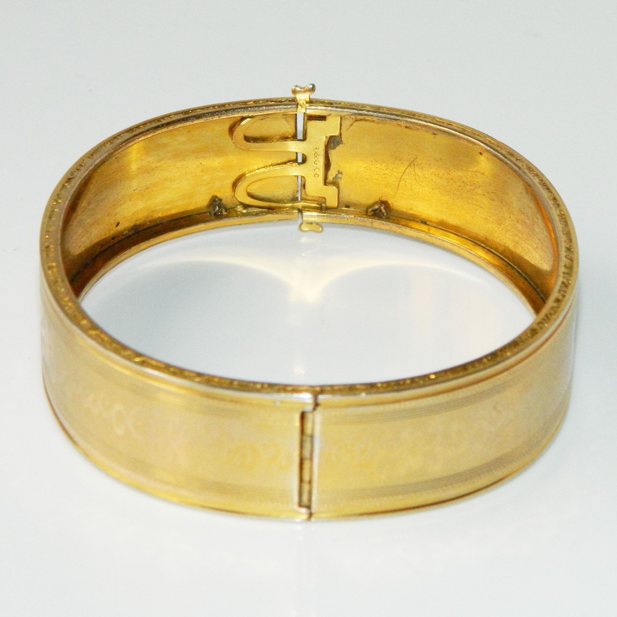 Antique gold filled bangle bracelet