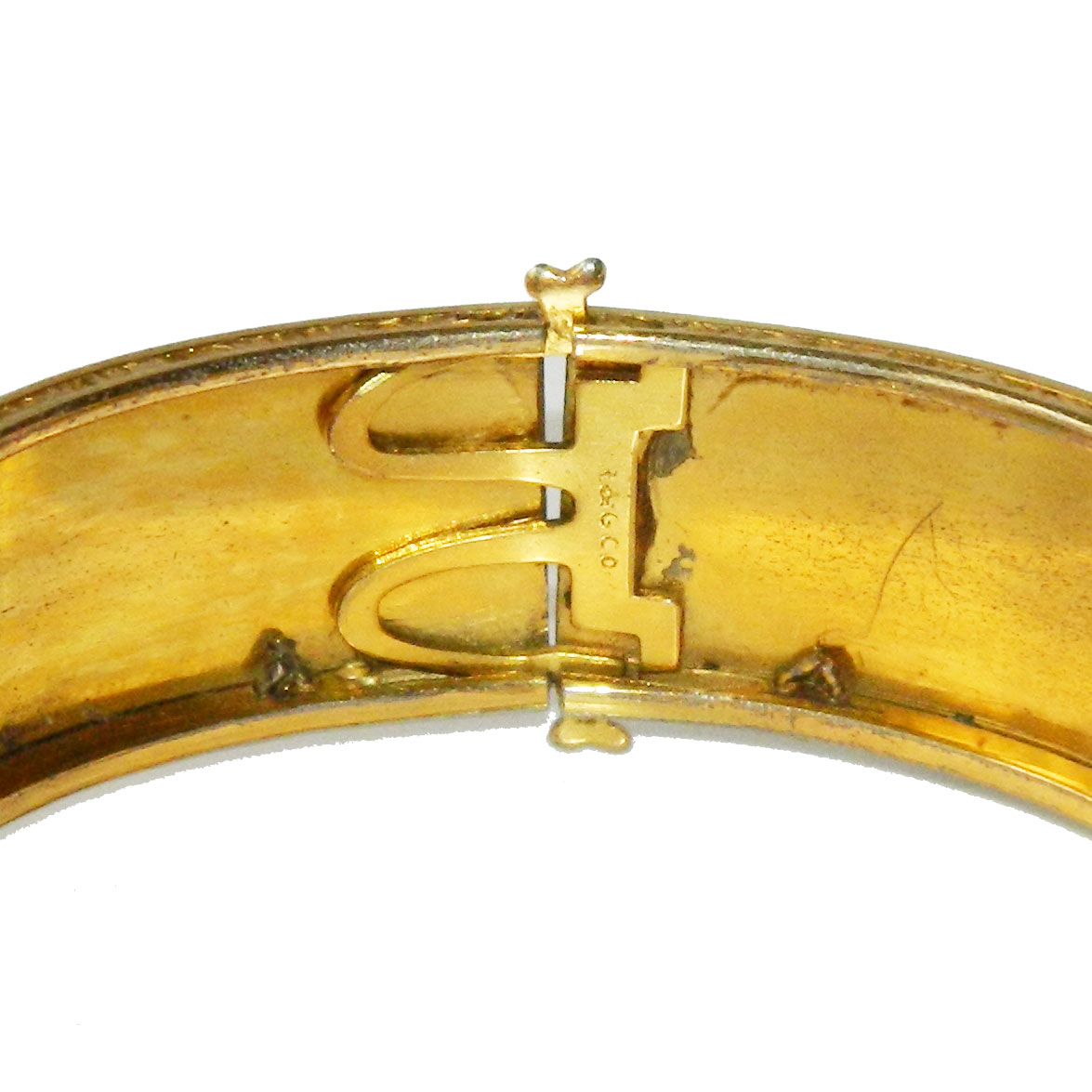 Antique gold filled bangle bracelet