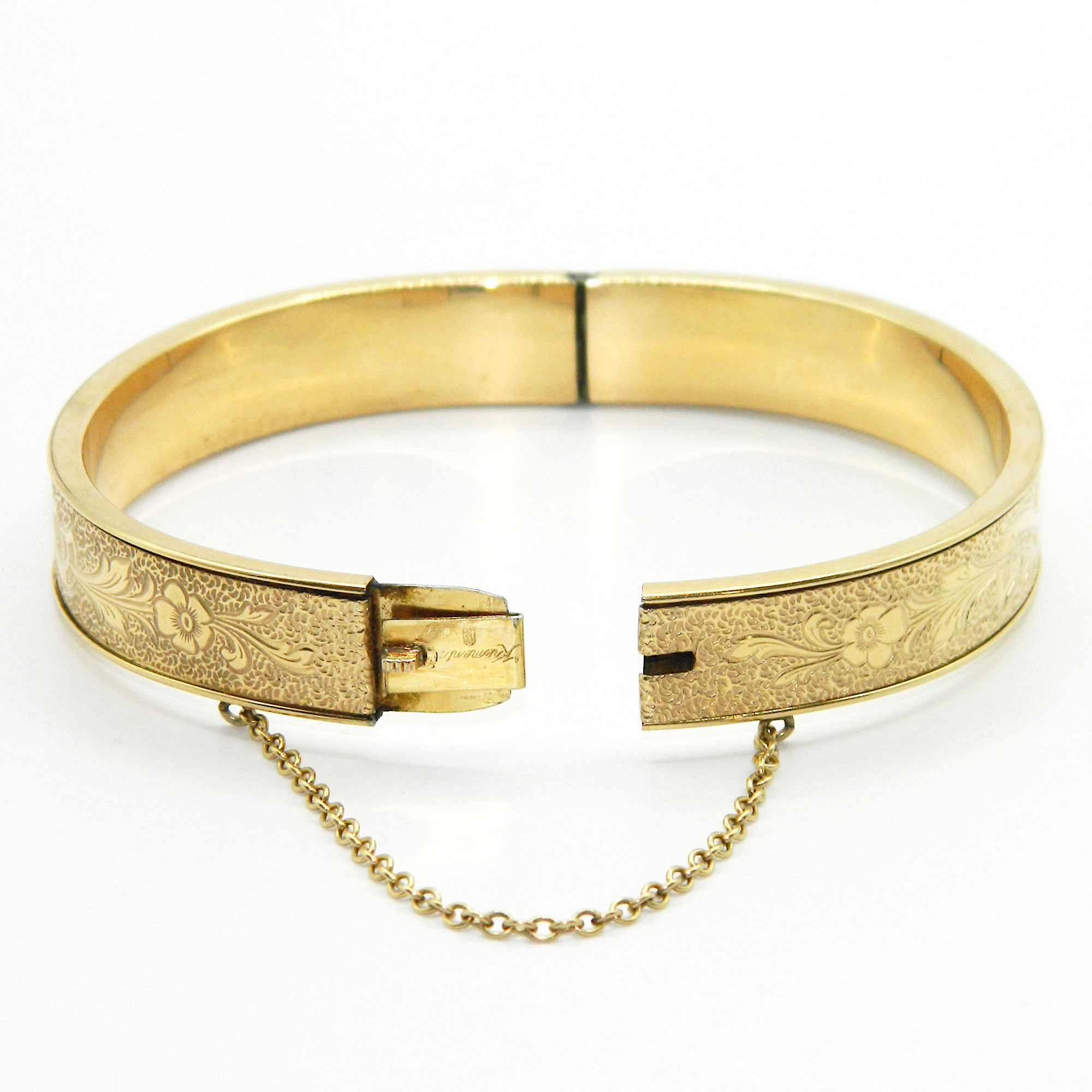 Krementz gold filled bangle bracelet