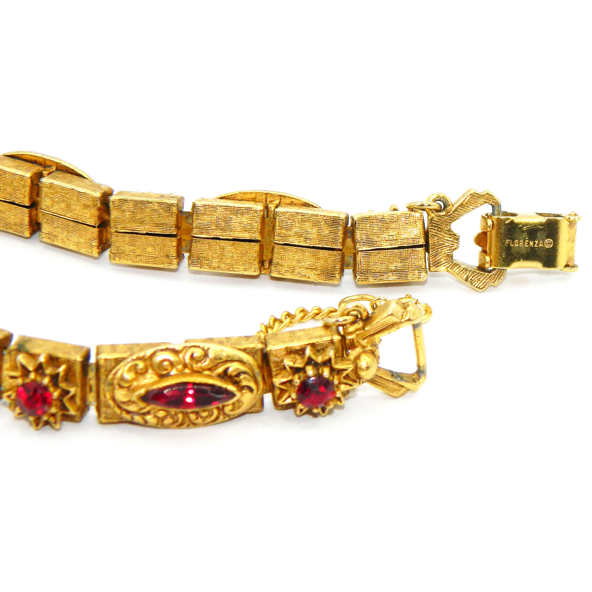 1950s Florenza rhinestone bracelet