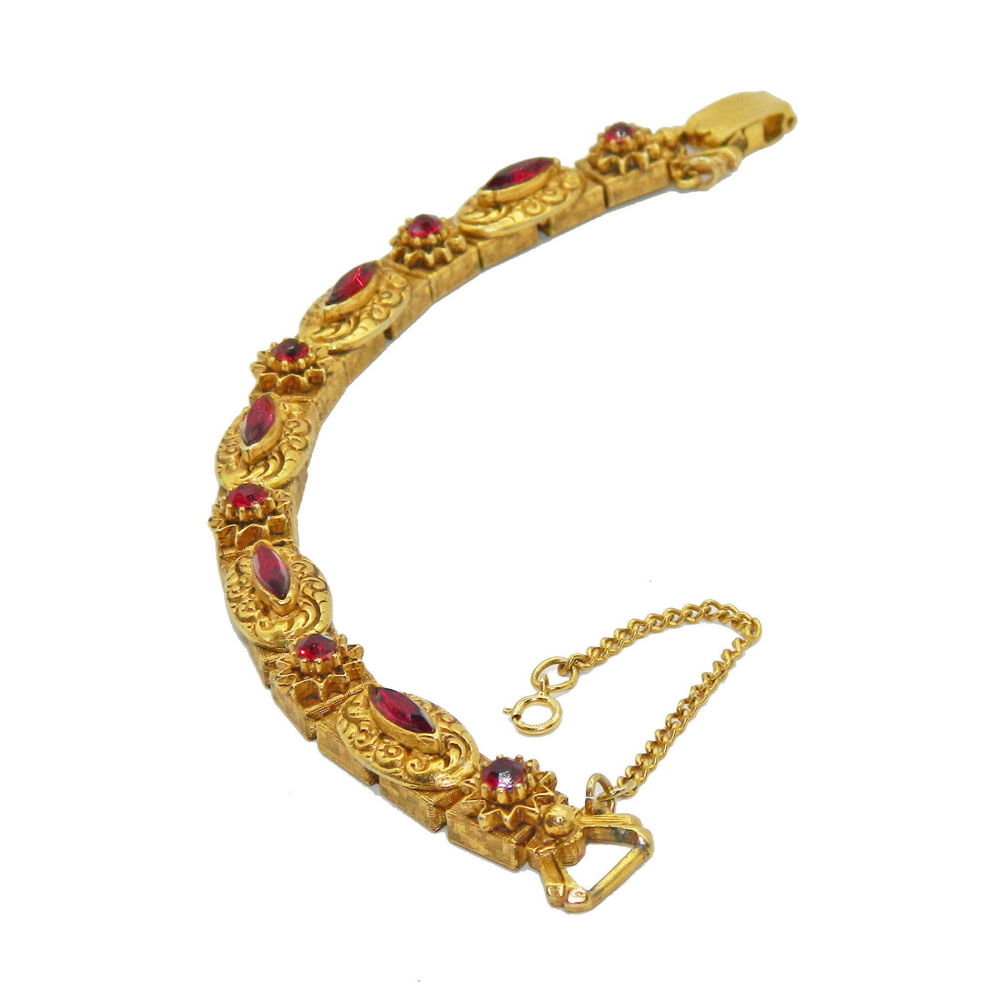 1950s Florenza rhinestone bracelet