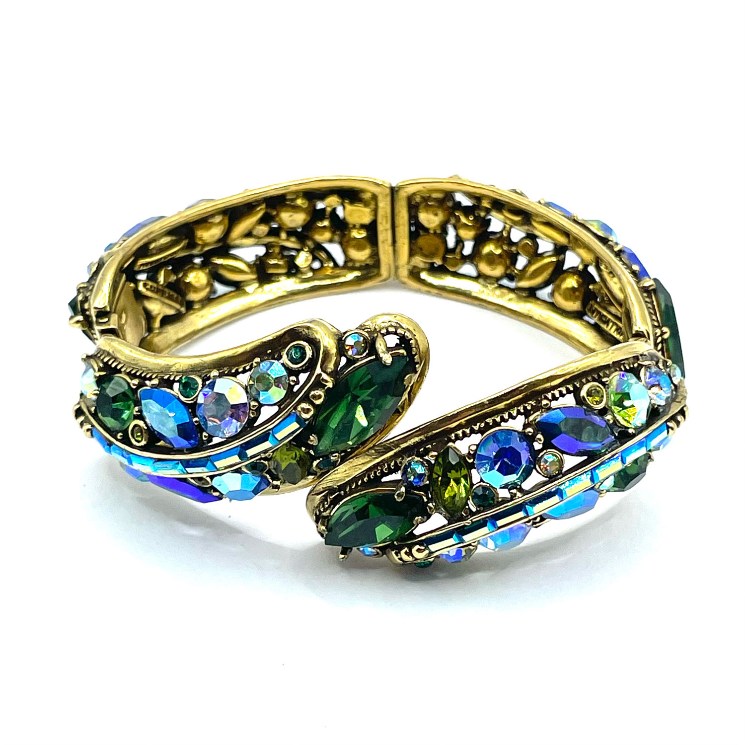 rhinestone clamper bracelet