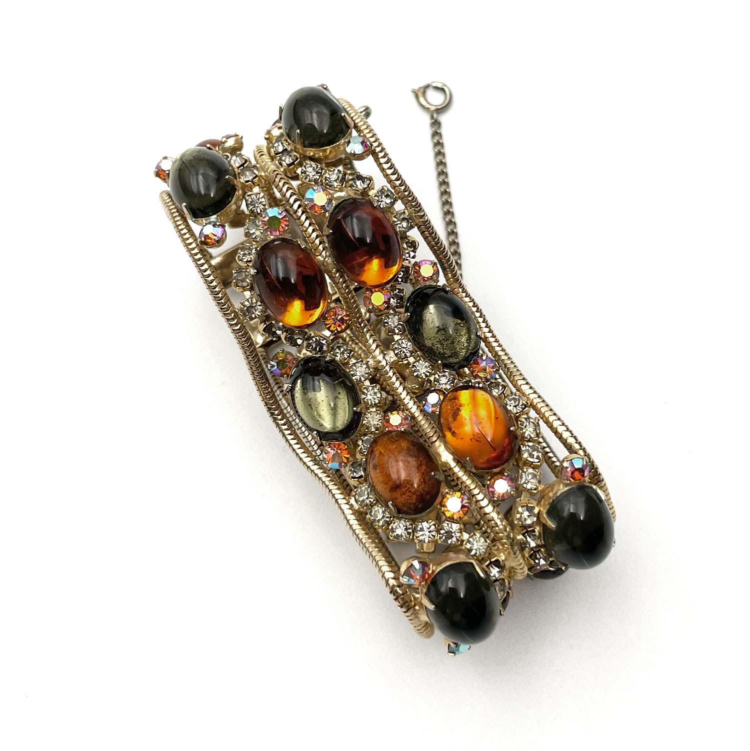 Alice Caviness rhinestone cabochon bracelet