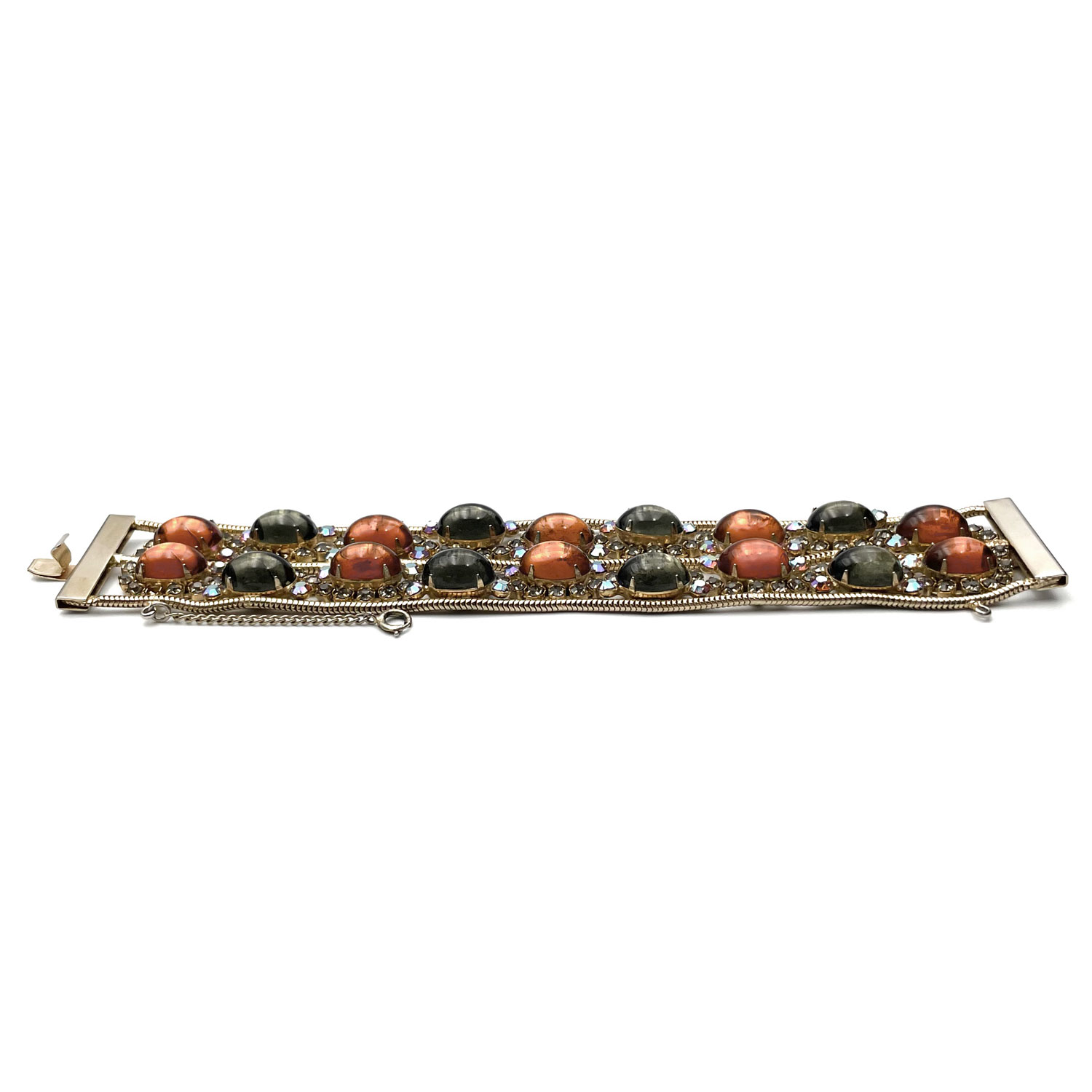 Alice Caviness rhinestone cabochon bracelet