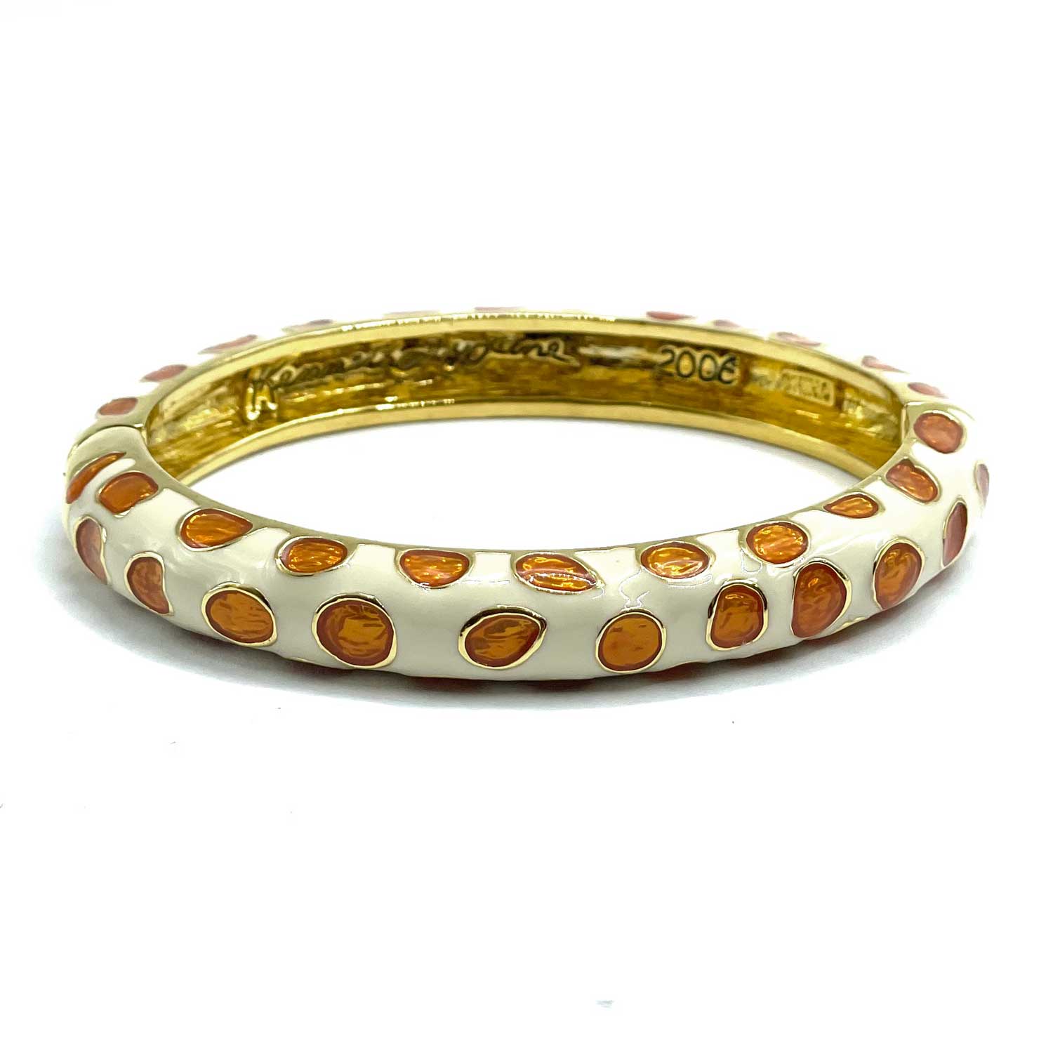 Kenneth J Lane enameled bangle bracelet