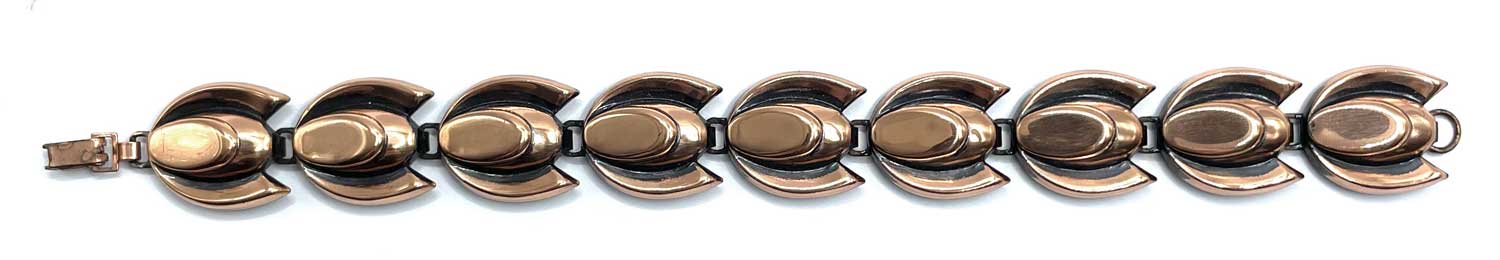 1950s copper link bracelet