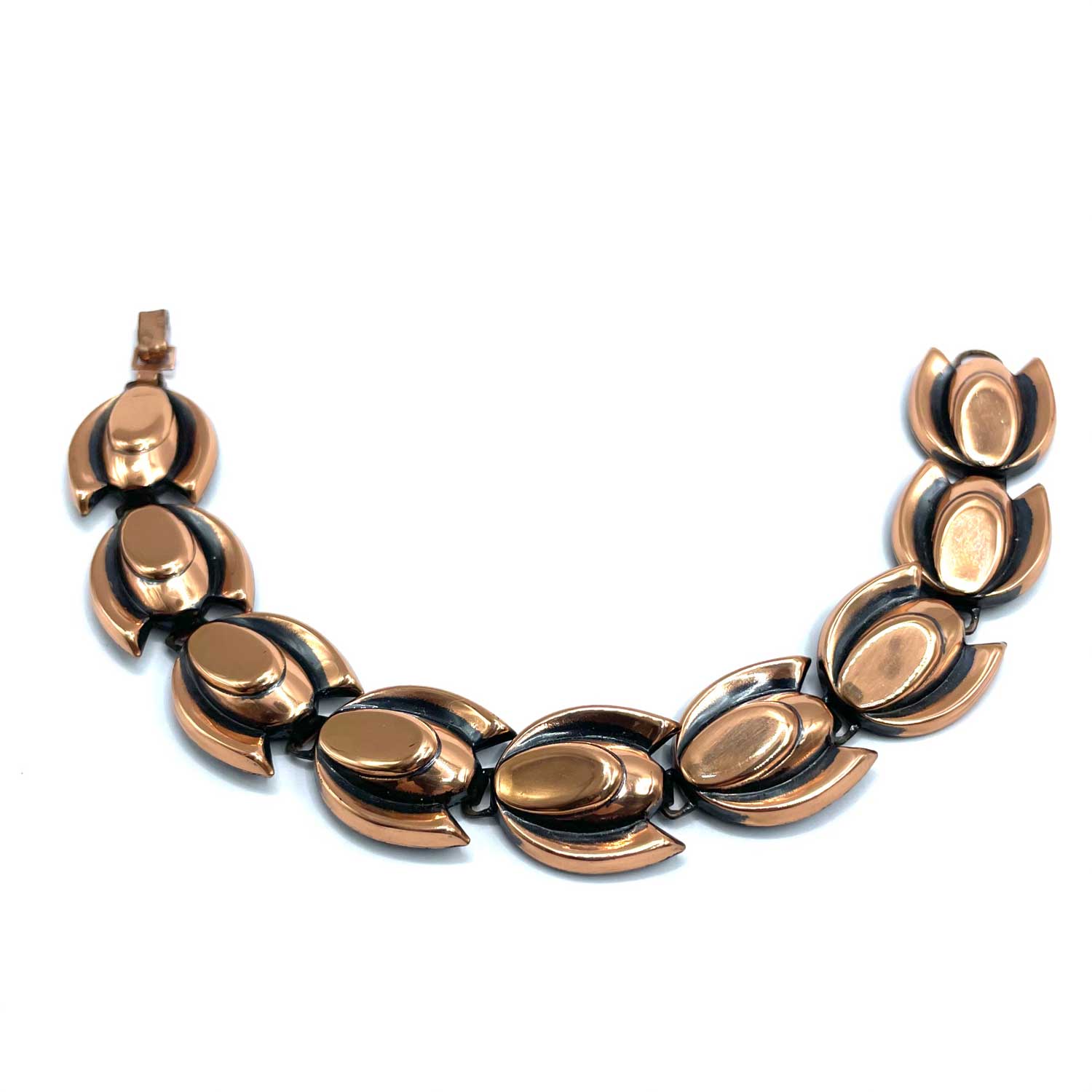 1950s copper link bracelet