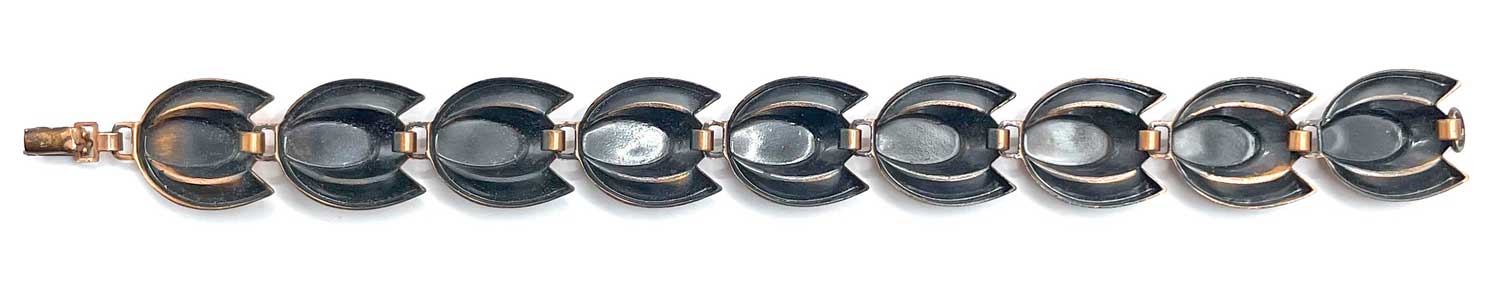 1950s copper link bracelet