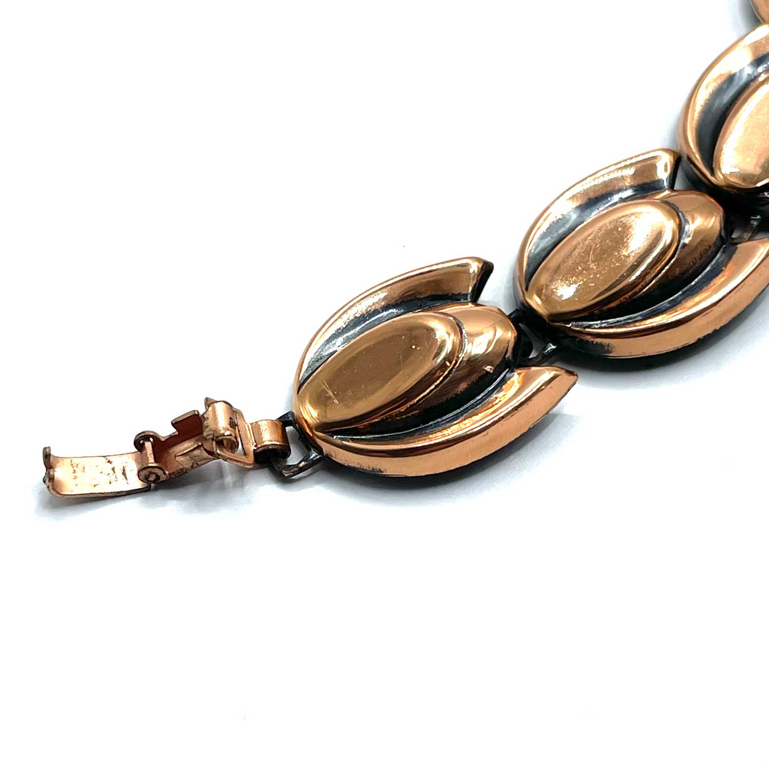 1950s copper link bracelet