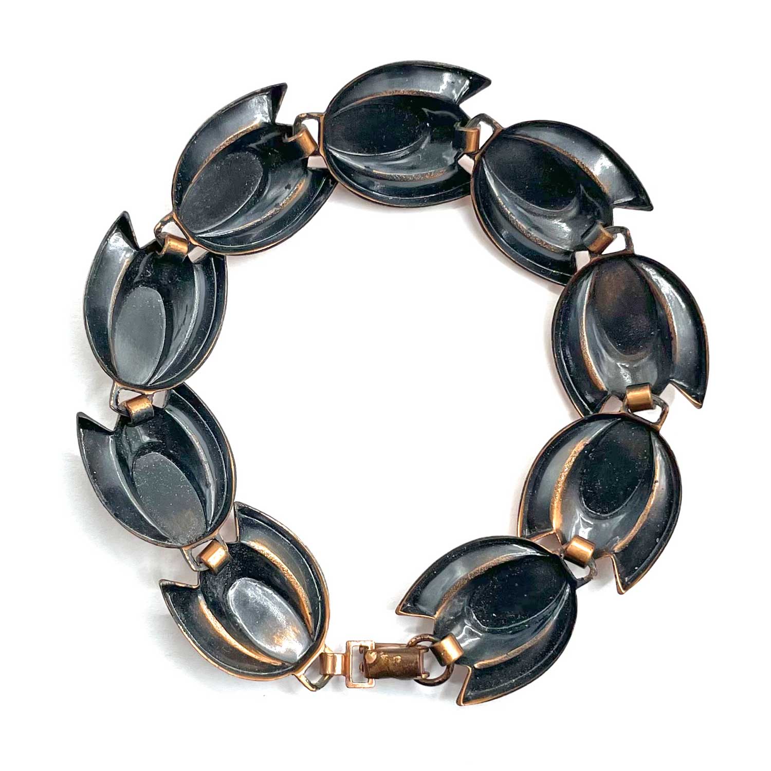 1950s copper link bracelet