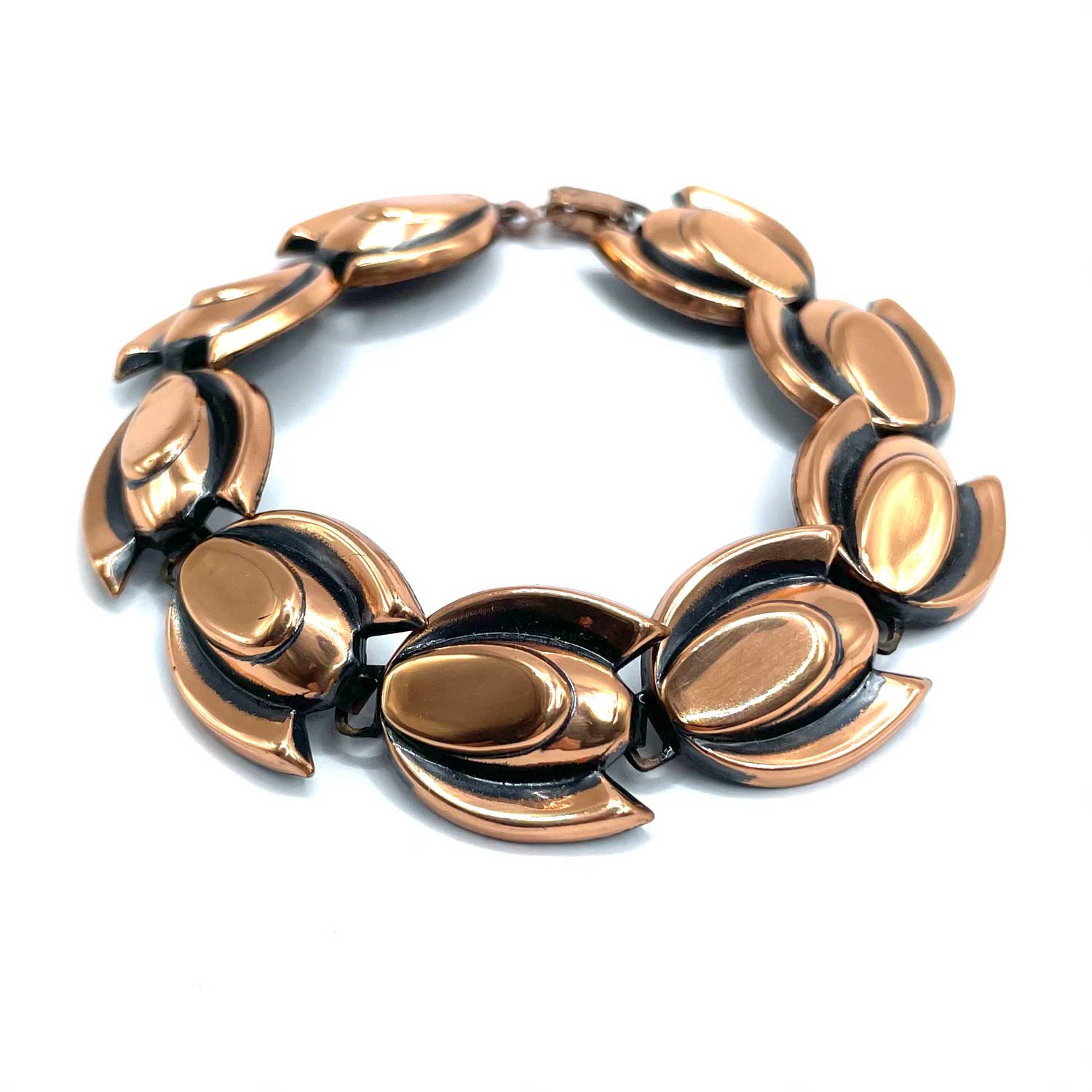 1950s copper link bracelet