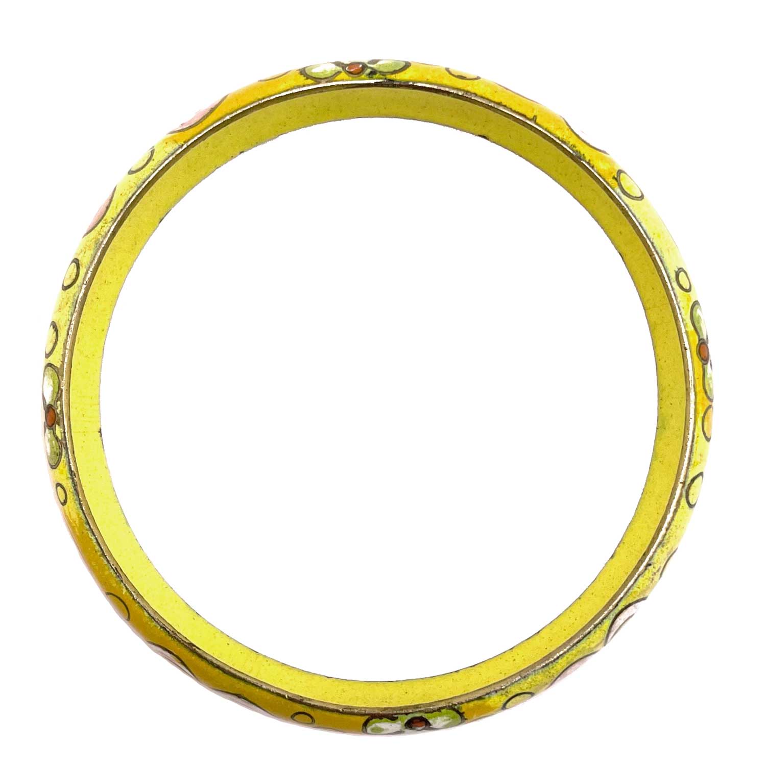 Enameled cloisonne bangle bracelet