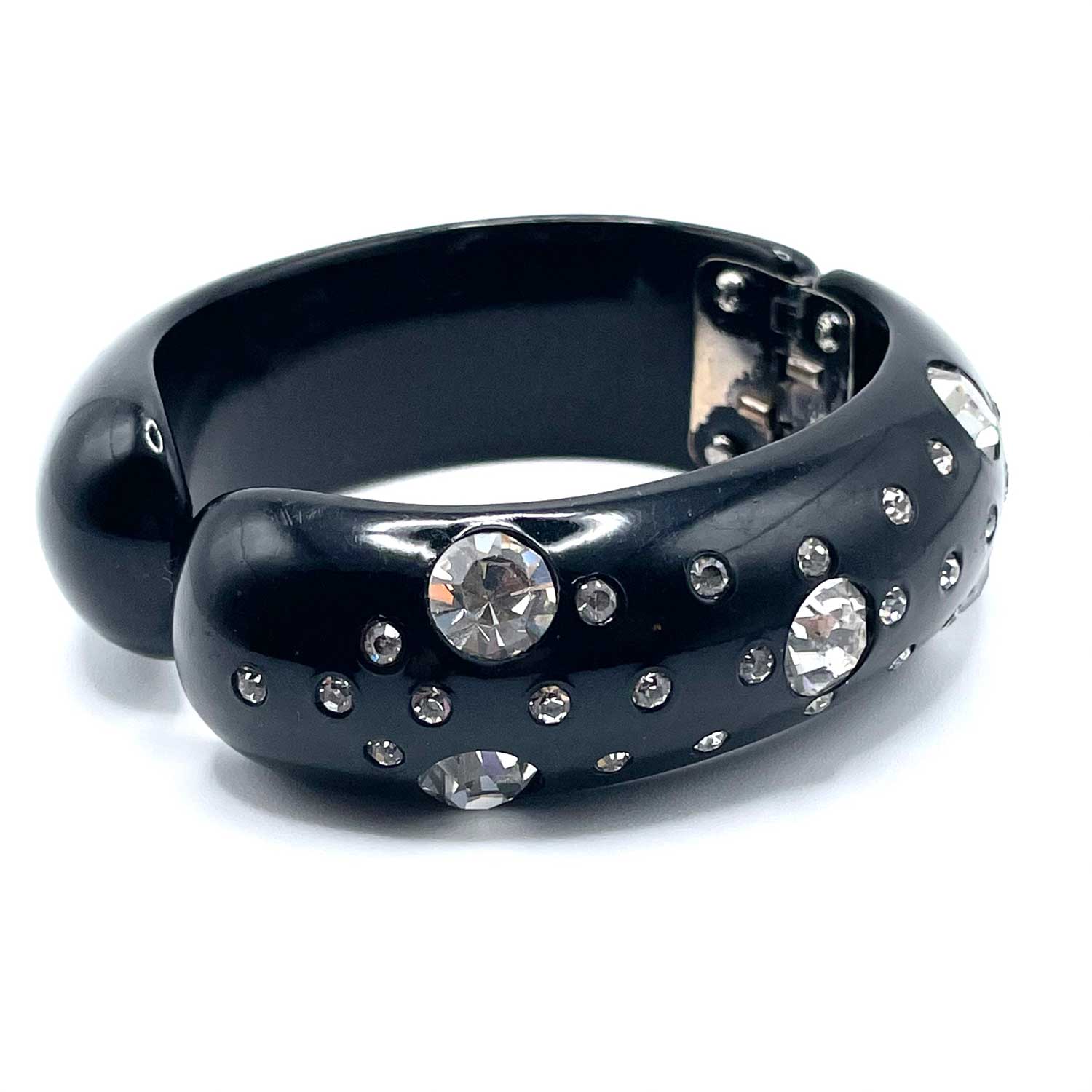 1950's rhinestone clamper bracelet