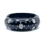 Rhinestone clamper bracelet