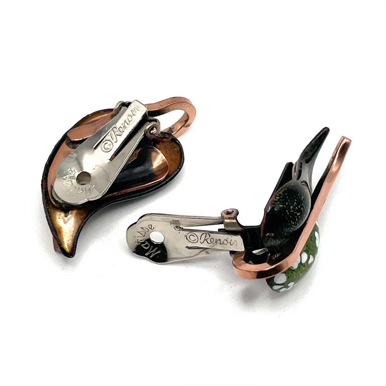 Renior Matisse enameled copper bangle bracelet