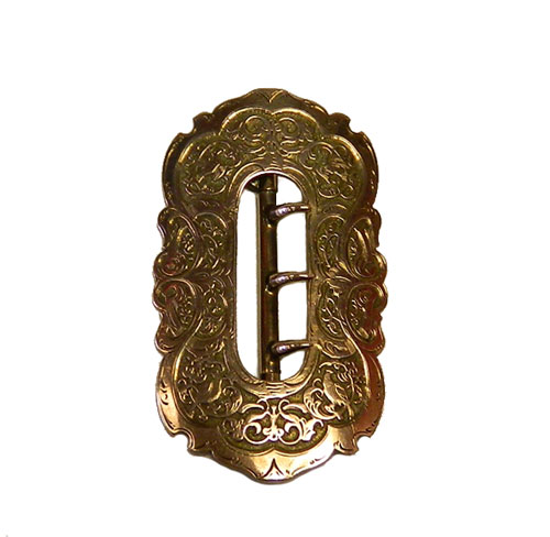 Antique Victorian vermeil belt buckle